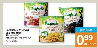Albert Heijn Bonduelle conserven aanbieding