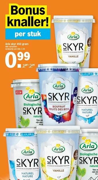 Albert Heijn Arla skyr aanbieding