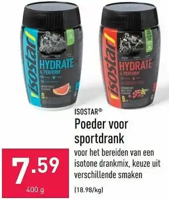 Poeder voor sportdrank
