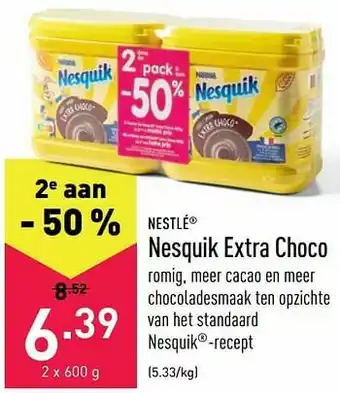 ALDI Nesquik extra choco aanbieding