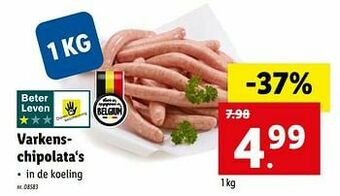 Lidl Varkenschipolata‘s aanbieding