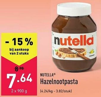 ALDI Hazelnootpasta aanbieding