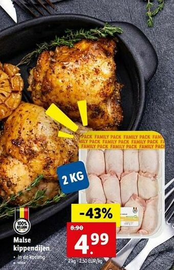 Lidl Malse kippendijen aanbieding