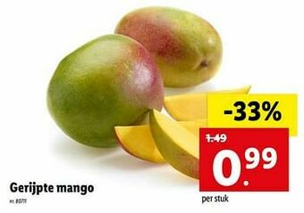 Lidl Gerijpte mango aanbieding