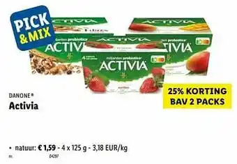 Lidl Activia natuur aanbieding