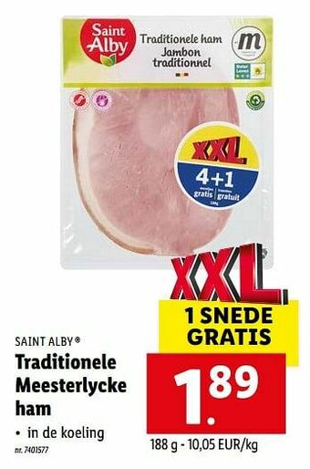 Lidl Traditionele meesterlycke ham aanbieding