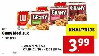 Grany moelleux amandel-abrikoos