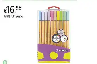 Stabilo New Pastel Colors