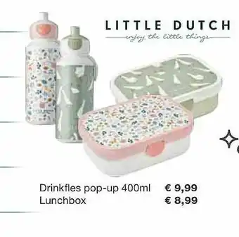 Europoint Drinkfles Pop-up 400 Ml, Lunchbox aanbieding