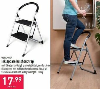 ALDI Inklapbare huishoudtrap aanbieding