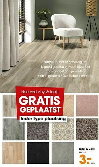 Kwantum Tapijt + vinyl aanbieding