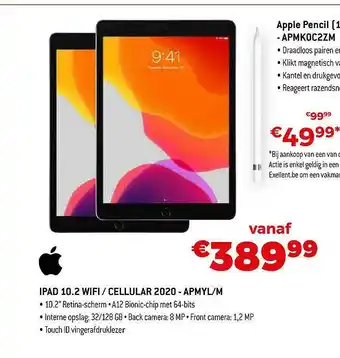 Ipad 10.2 Wifi - Cellular 2020 - Apml-m