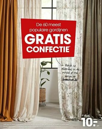 Kwantum Populaire gordijnen aanbieding