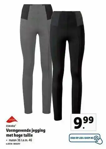 Vormgevende jegging met hoge taille
