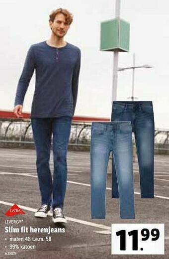 Lidl Slim fit herenjeans aanbieding