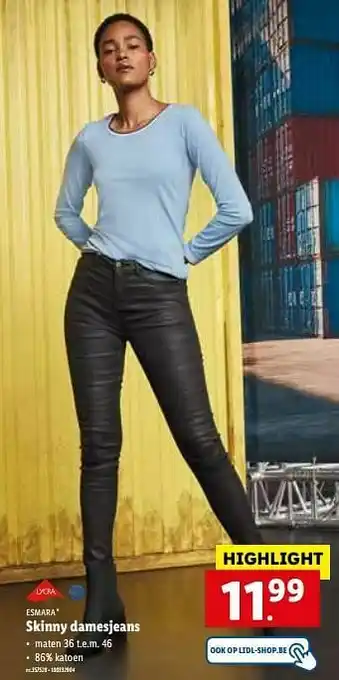 Lidl Skinny damesjeans aanbieding