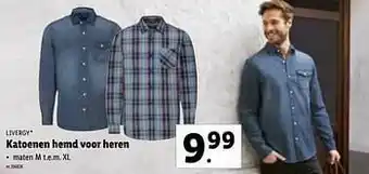 Lidl Katoenen hemd voor heren aanbieding