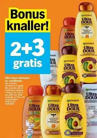 Albert Heijn Ultra doux avocado-olie en karitéboter shampoo aanbieding