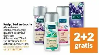 Albert Heijn Kneipp mint-eucalyptus douchegel aanbieding