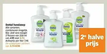 Albert Heijn Dettol handzeep aloë vera wasgel aanbieding