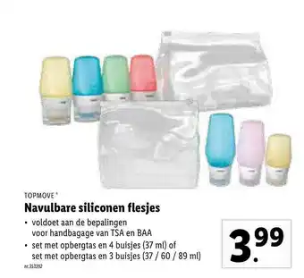 Topmove Navulbare Silicone Flesjes