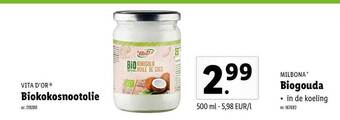 Lidl Vita D'or Biokokosnootolie aanbieding