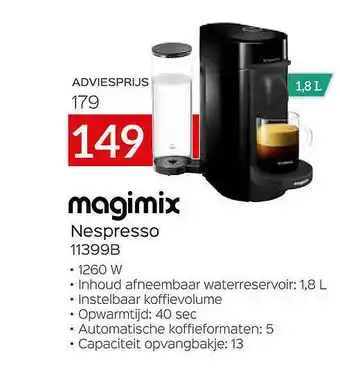 Selexion Magimix Nespreso aanbieding
