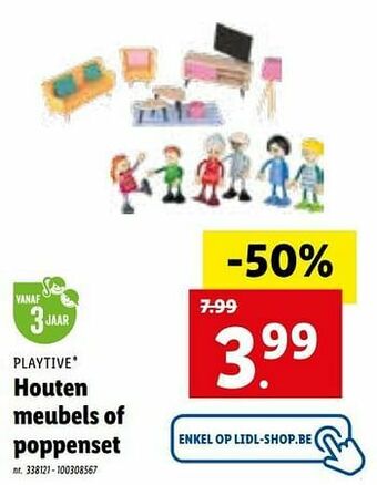 Lidl Houten meubels of poppenset aanbieding