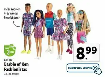 Barbie of ken fashionistas