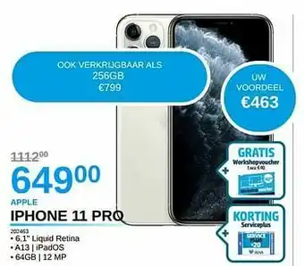 AUVA Apple iphone 11 pro aanbieding