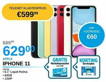 AUVA Apple iphone 11 aanbieding