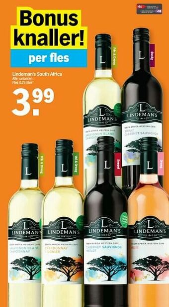 Albert Heijn Lindeman`s south africa aanbieding