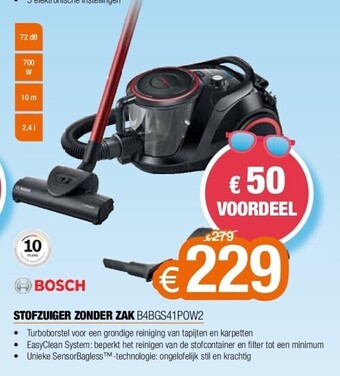Expert Stofzuiger zonder zak b4bgs41pow2 aanbieding