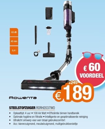 Expert Steelstofzuiger rorh2037wo aanbieding