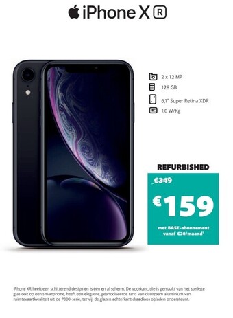 Base Iphone x aanbieding