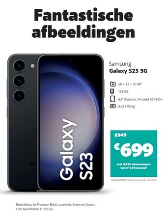 Base Samsung galaxy s23 5g aanbieding