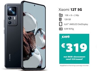 Base Xiaomi 12t 5g aanbieding
