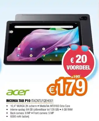 Expert Acer inconia tab p10 itacntlfqeh001 aanbieding