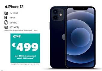 Base Iphone 12 aanbieding