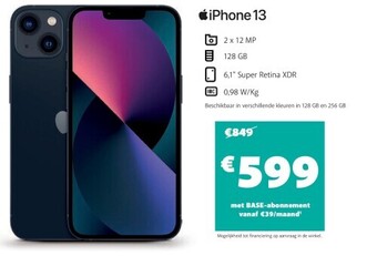 Base Iphone 13 aanbieding