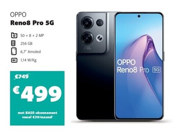Base Oppo reno8 pro 5g aanbieding