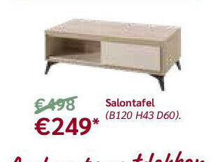Crack Salontafel aanbieding