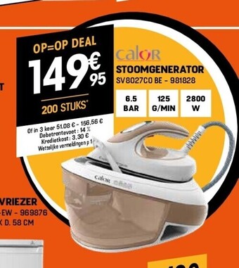 Electro Depot Stoomgenerator aanbieding