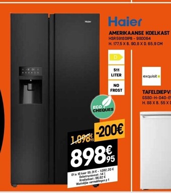 Electro Depot Amerikaanse koelkast aanbieding