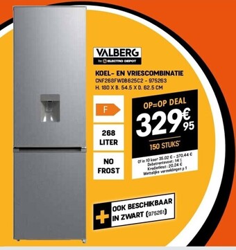 Electro Depot Koel- en vriescombinatie aanbieding