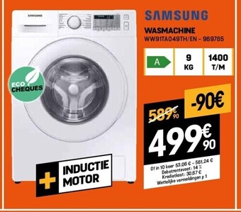 Electro Depot Wasmachine aanbieding