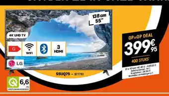 Electro Depot Lg 4k uhd tv 55uq75 aanbieding