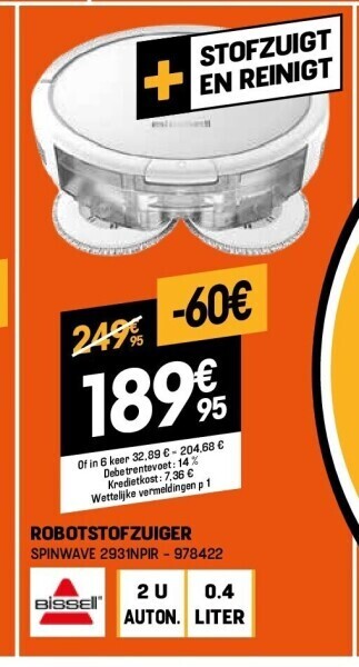 Electro Depot Robotstofzuiger aanbieding