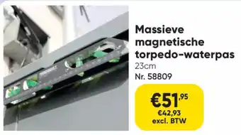 Massieve magnetische torpedo-waterpas 23cm