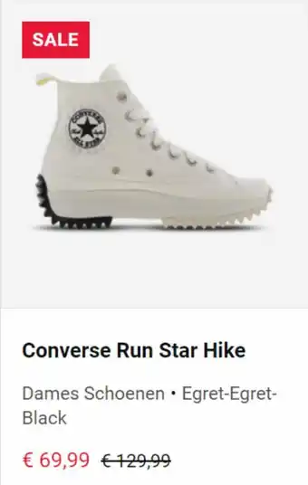Converse Run Star Hike Dames Schoenen • Egret-Egret-Black